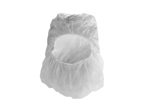 Protective disposable hood – breathable non-woven head cover.